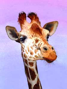 Giraffe Watercolor 